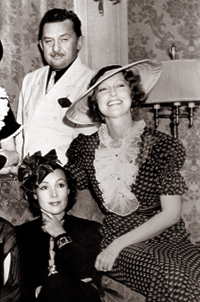 MacDonald with Norma Shearer & Gene Raymond