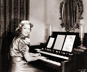 MacDonald playing organ