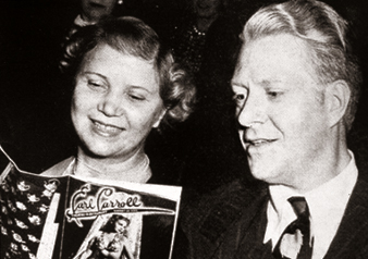 with wife Ann Denitz Franklin
