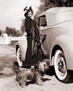 MacDonald with her dog